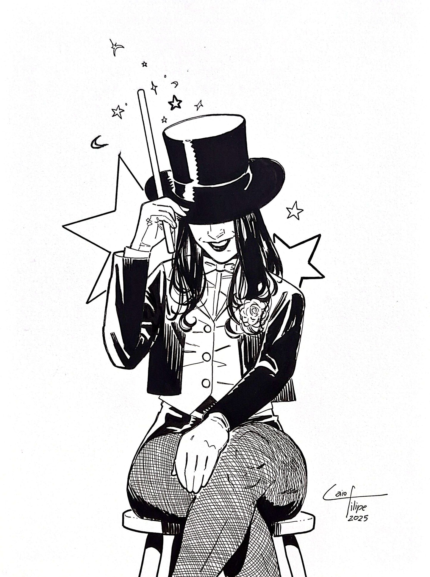 Zatanna - Illustration by Caio Filipe