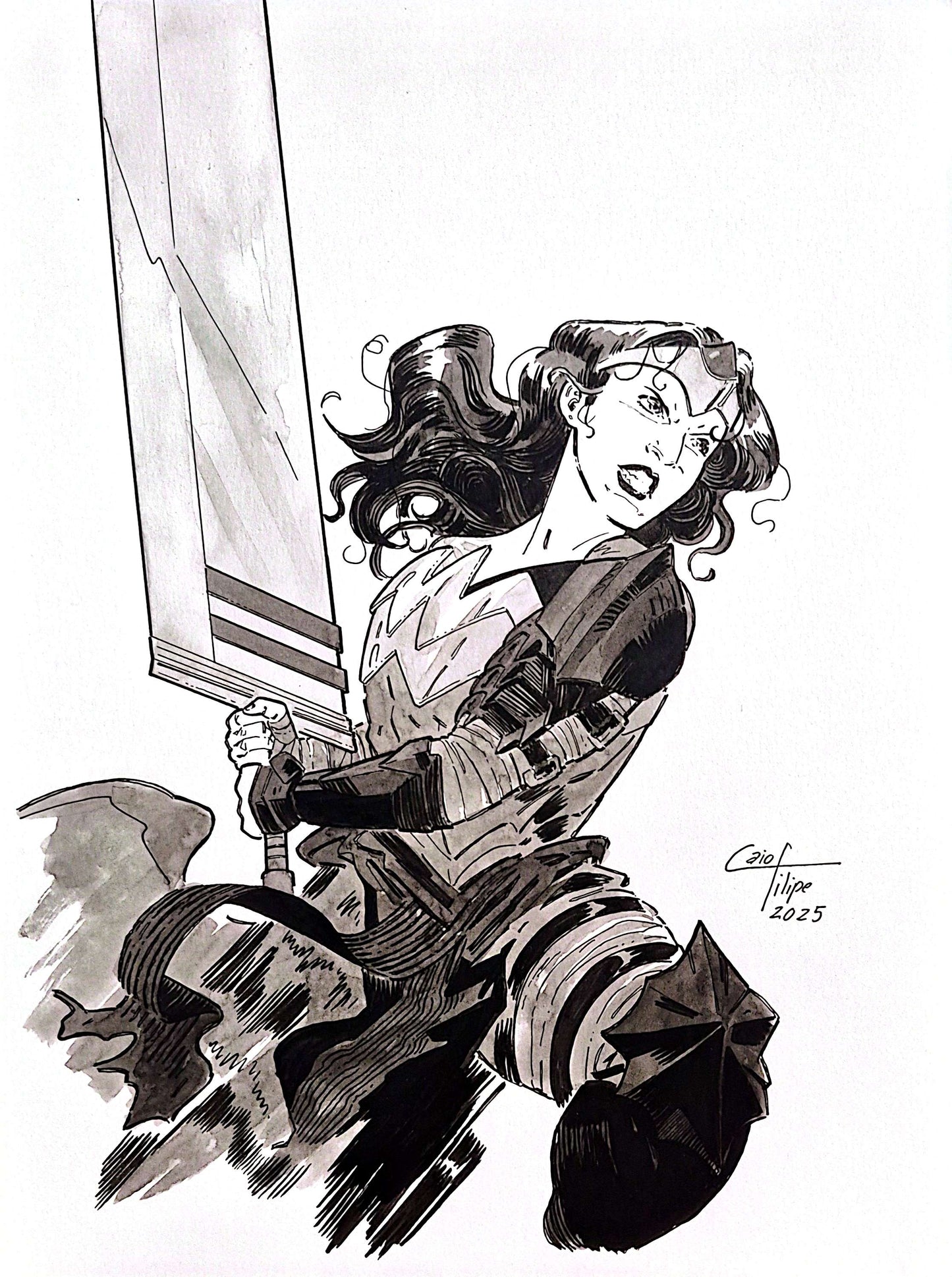 Absolute Wonder Woman - Illustration by Caio Filipe