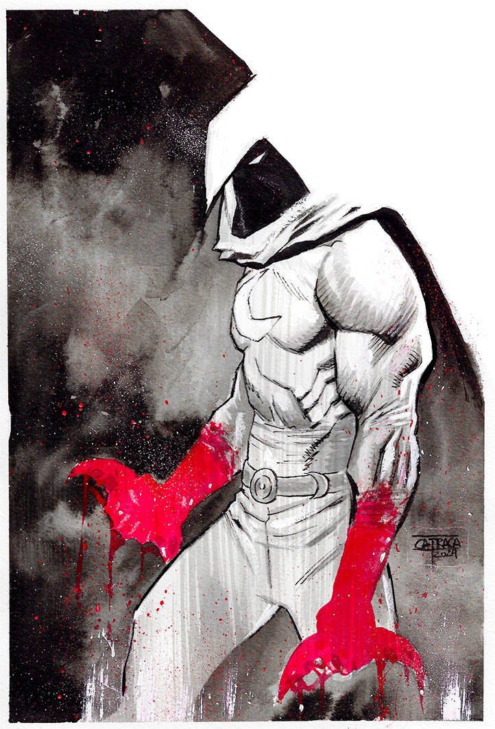 Moon Knight - Illustration by Rodrigo Catraca