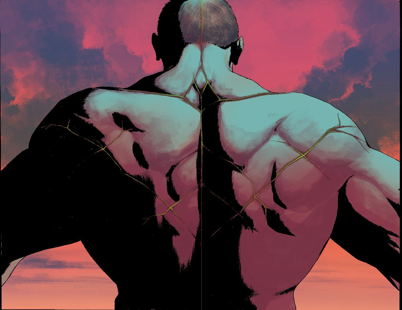 Absolute Batman #13 - page 2 - 3 - Artists' Proof By Frank Martin