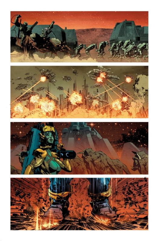 Thanos #1 - page 3 - Artists' Proof By Frank Martin