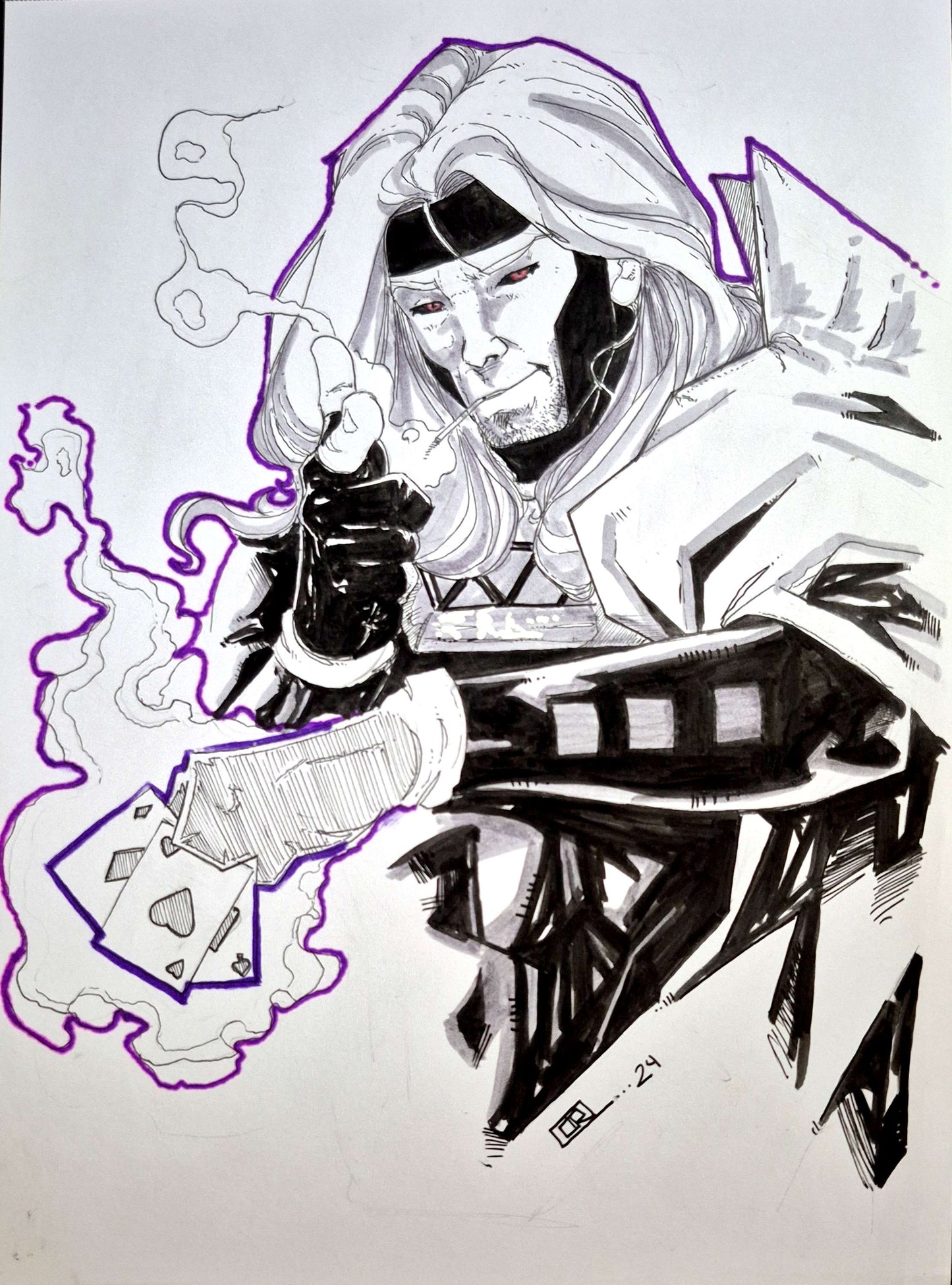 Gambit - Illustration by Osvaldo Ruiz