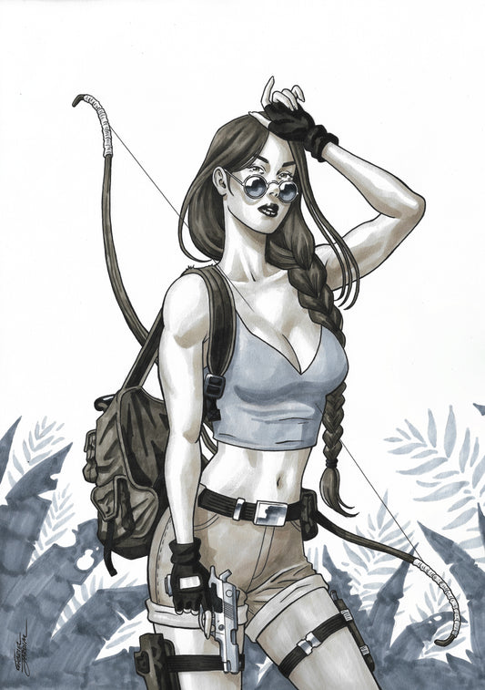 Lara Croft - Illustration by Gabriel Jardim