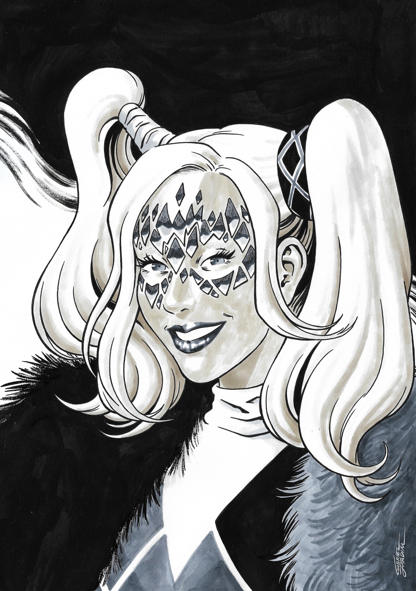 Harley Quinn - Illustration by Gabriel Jardim