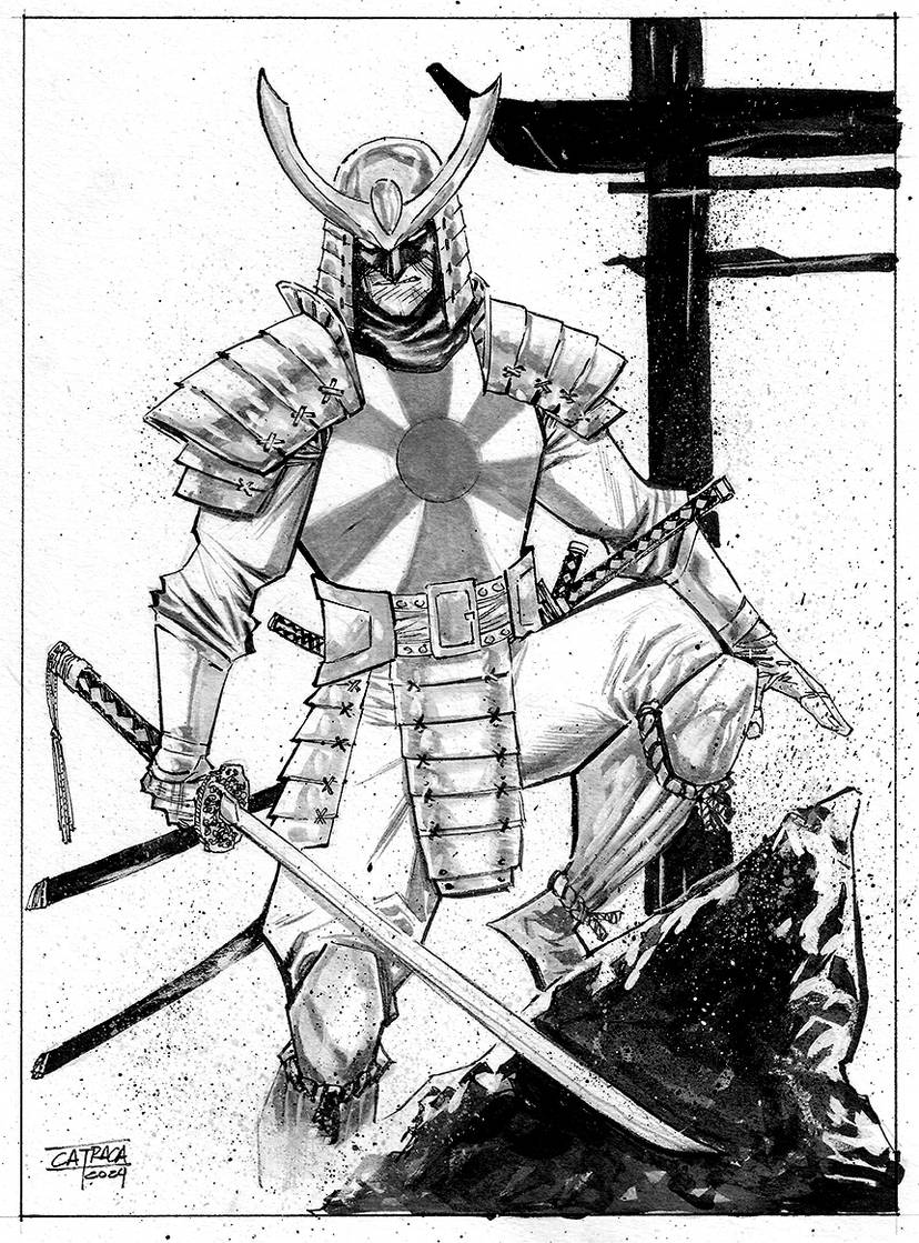 Silver Samurai - Illustration by Rodrigo Catraca