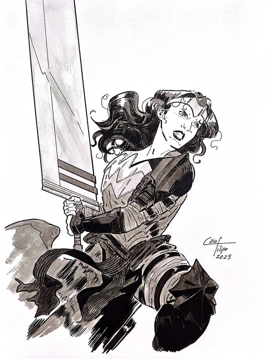 Absolute Wonder Woman - Illustration by Caio Filipe