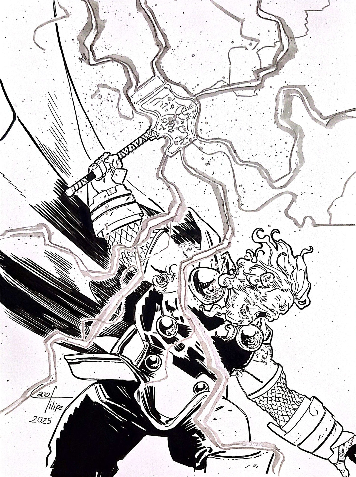 Thor - Illustration by Caio Filipe