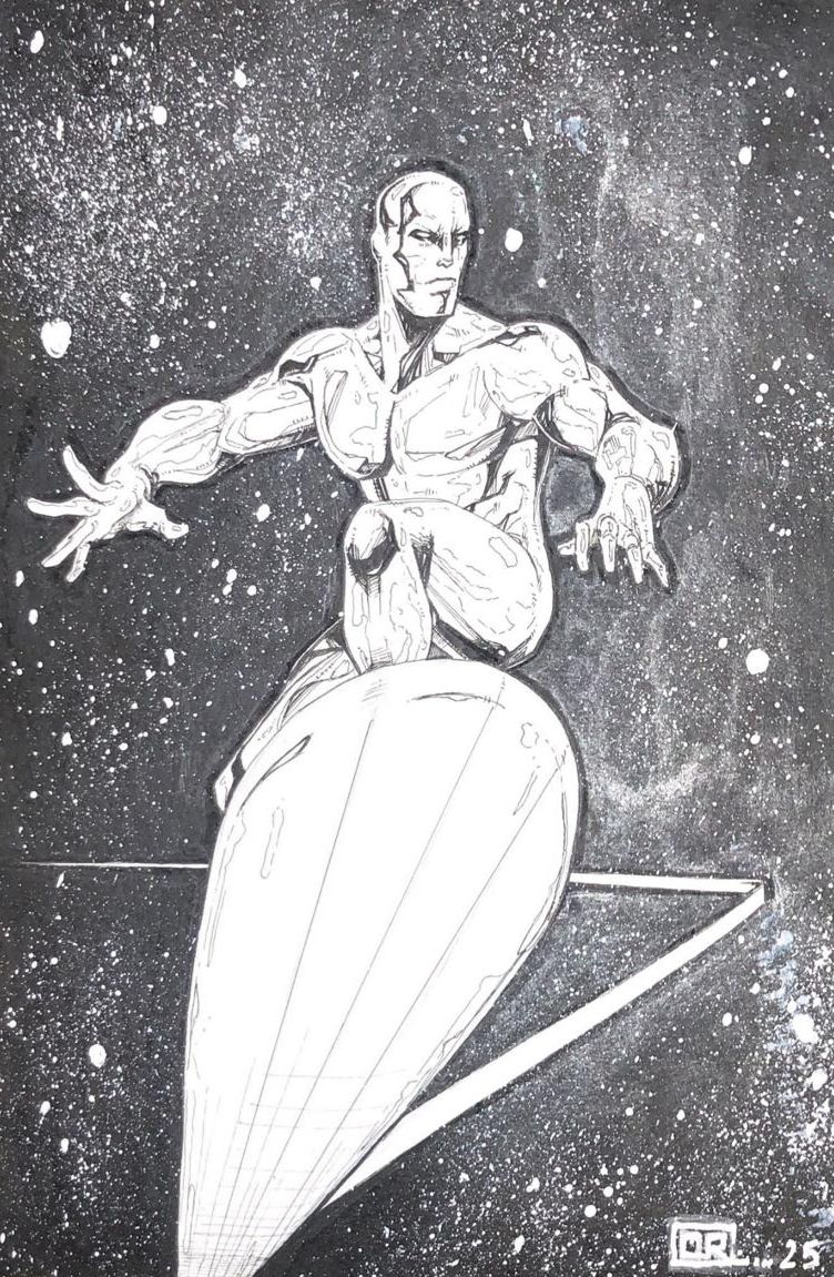 Silver Surfer - Illustration by Osvaldo Ruiz