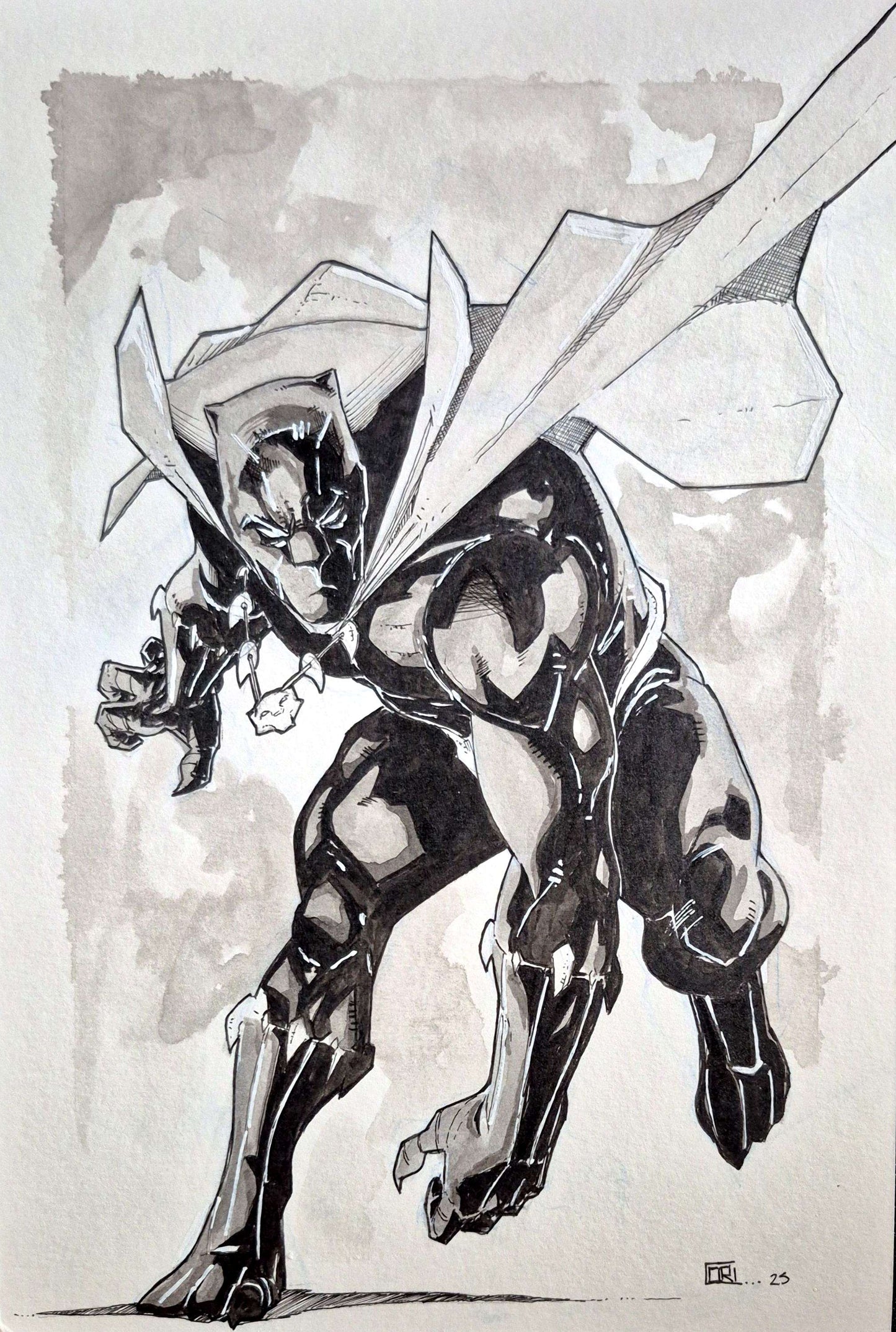 Black Panther - Illustration by Osvaldo Ruiz