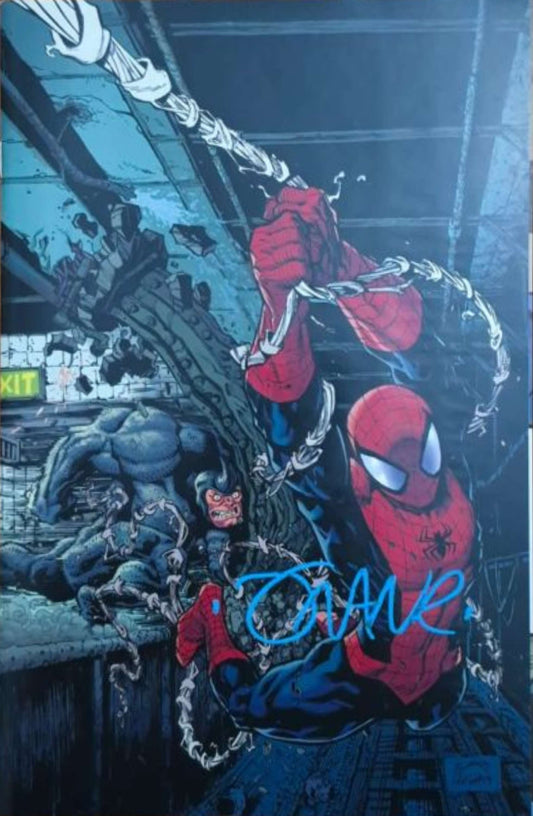 The Amazing Spider-Man #1 2nd Printing 1:25 Ryan Stegman Virgin Variant - signed by Frank Martin