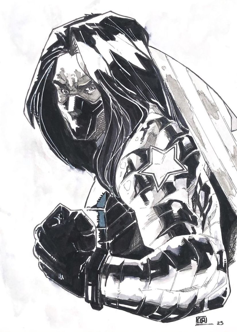 Winter Soldier - Illustration by Osvaldo Ruiz